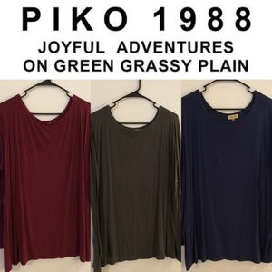Bundle of 3 Long Sleeve Piko Shirts